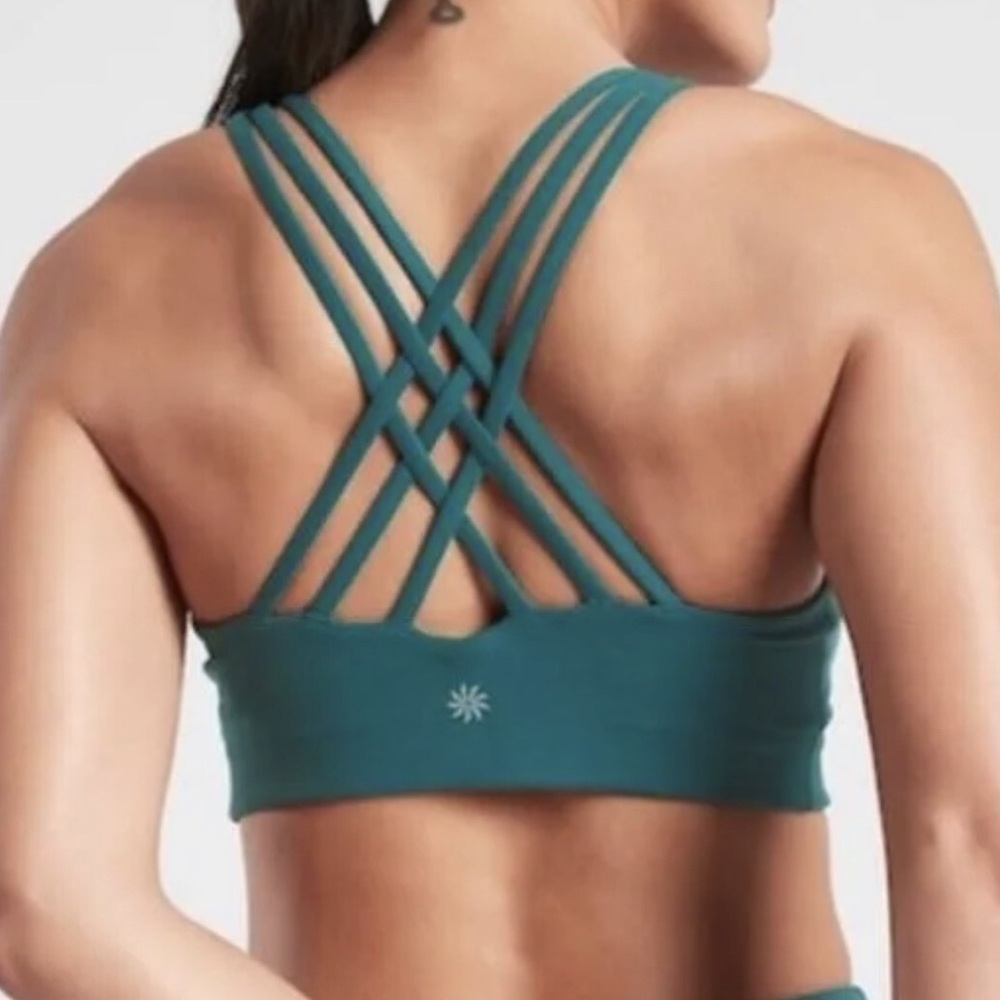 Athleta hyperfocused bra in dark teal